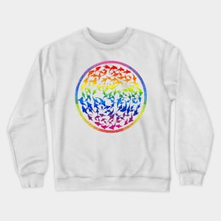 Harmony Rainbow Fish Mandala Crewneck Sweatshirt